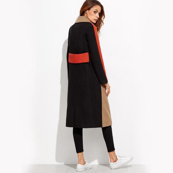 Color Block Trench Coat by Altaes Design