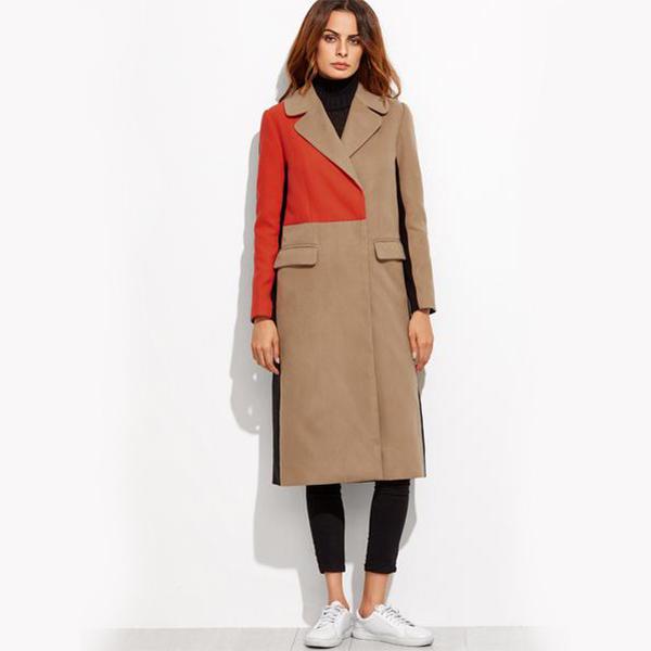 Color Block Trench Coat by Altaes Design