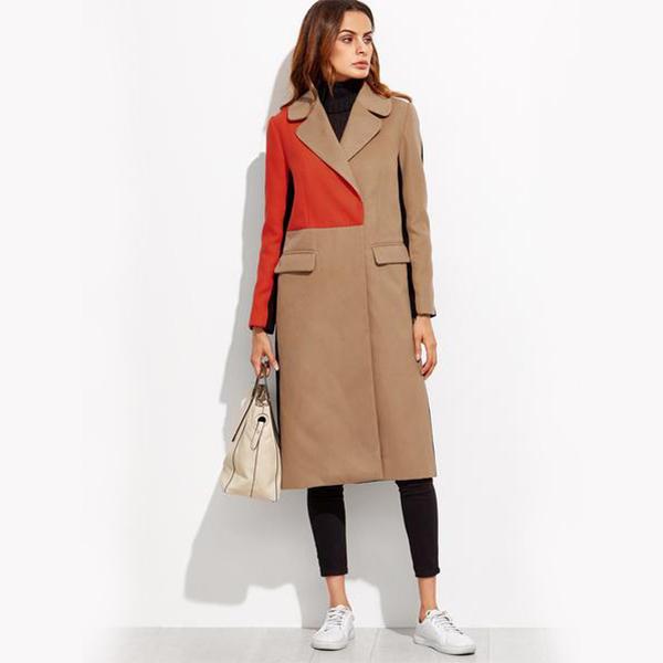 Color Block Trench Coat by Altaes Design