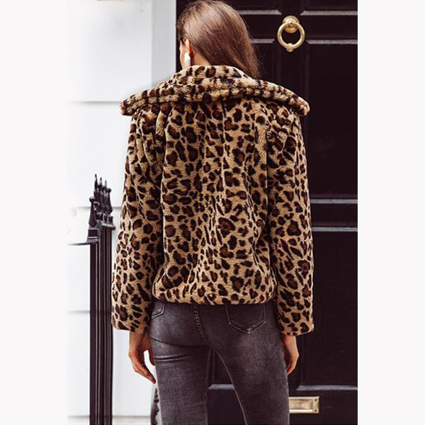 Leopard Faux Fur Coat by Altaes Design