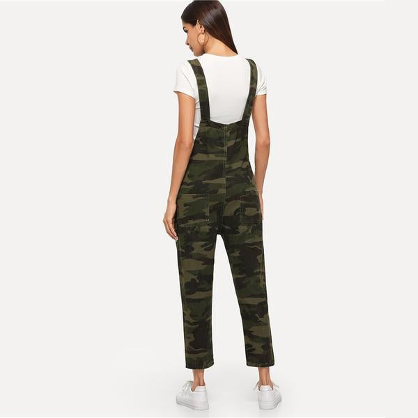 Camouflage Denim Overalls by Altaes Design