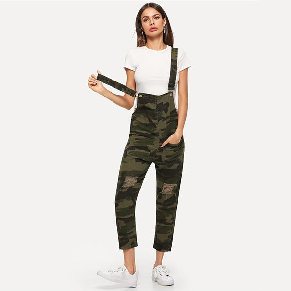 Camouflage Denim Overalls by Altaes Design