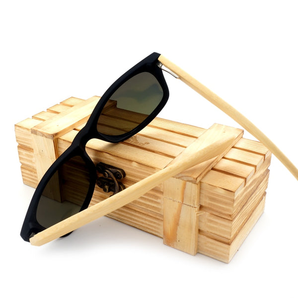 Polarized Black Bamboo Sunglasses