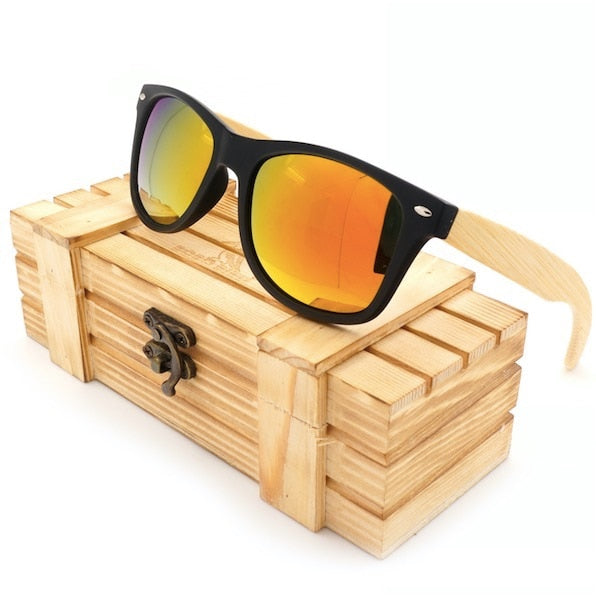 Polarized Black Bamboo Sunglasses