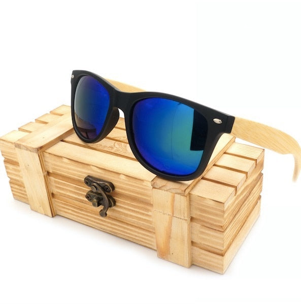 Polarized Black Bamboo Sunglasses