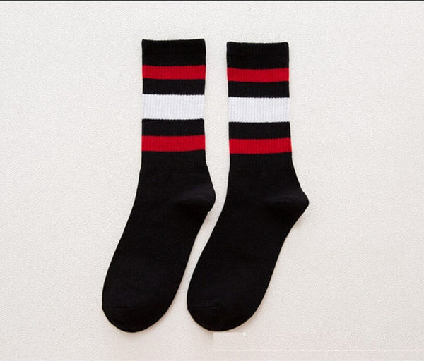 Classic Retro Striped Tube Socks