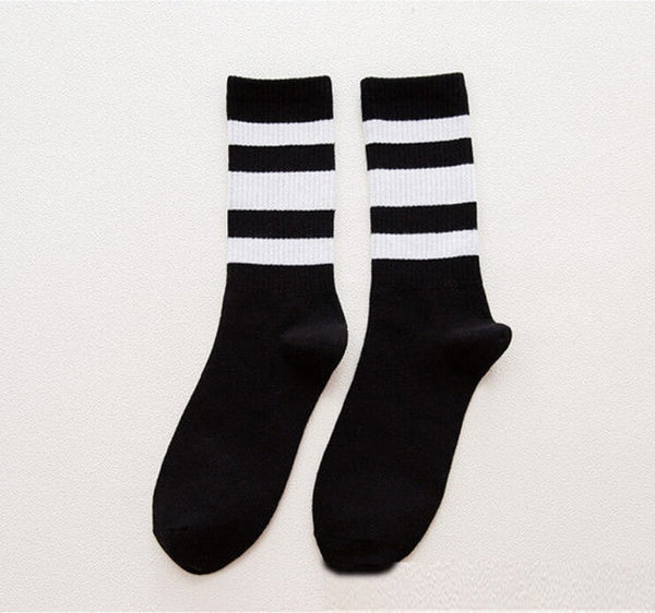 Classic Retro Striped Tube Socks