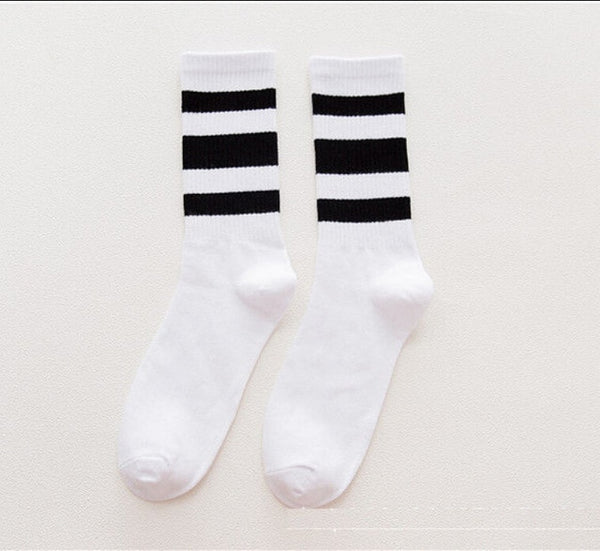 Classic Retro Striped Tube Socks