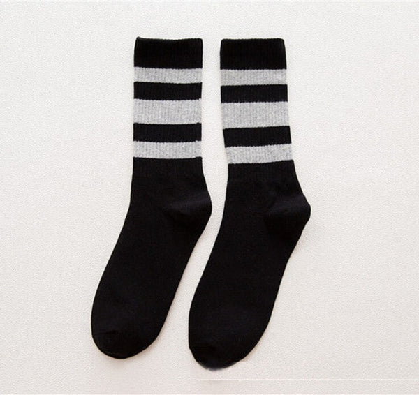 Classic Retro Striped Tube Socks