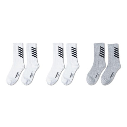 Striped Crew High Socks