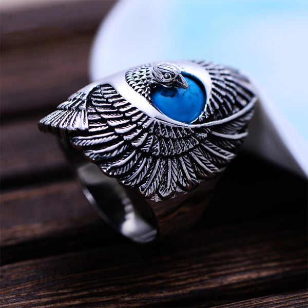 Vintage Silver Natural Turquoise Ring