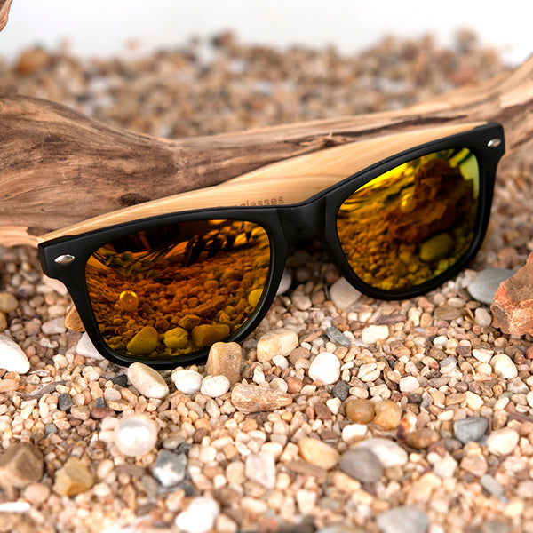 Polarized Black Bamboo Sunglasses