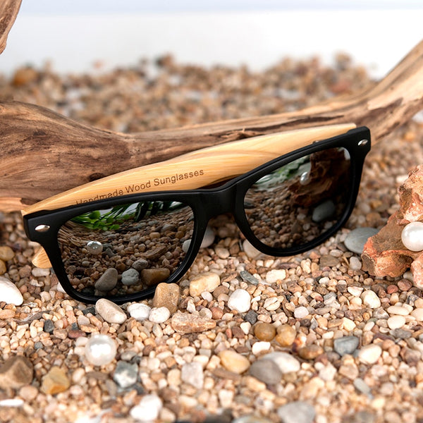 Polarized Black Bamboo Sunglasses