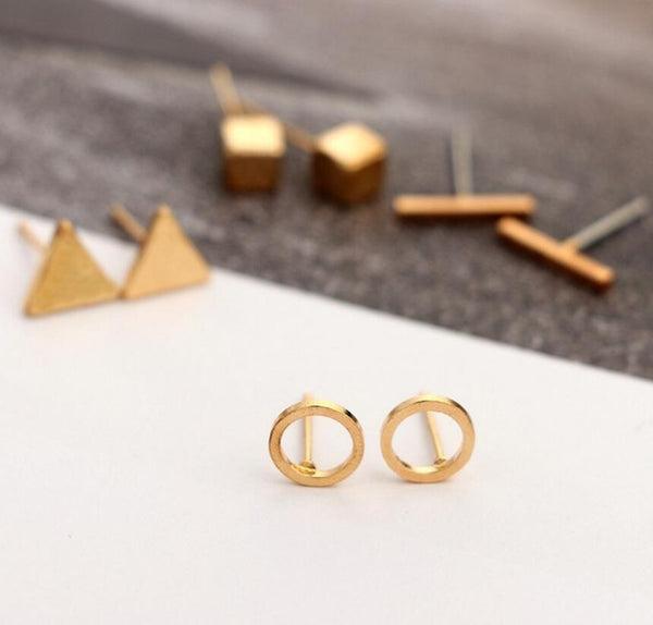 Geometric Stud Earring Set