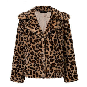 Leopard Faux Fur Coat by Altaes Design