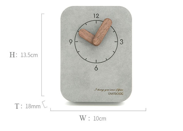 Modern Design Wood Desk Clock