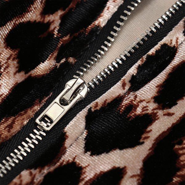 Leopard Thin Bomber Jacket