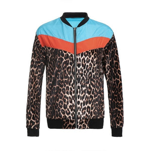 Leopard Thin Bomber Jacket