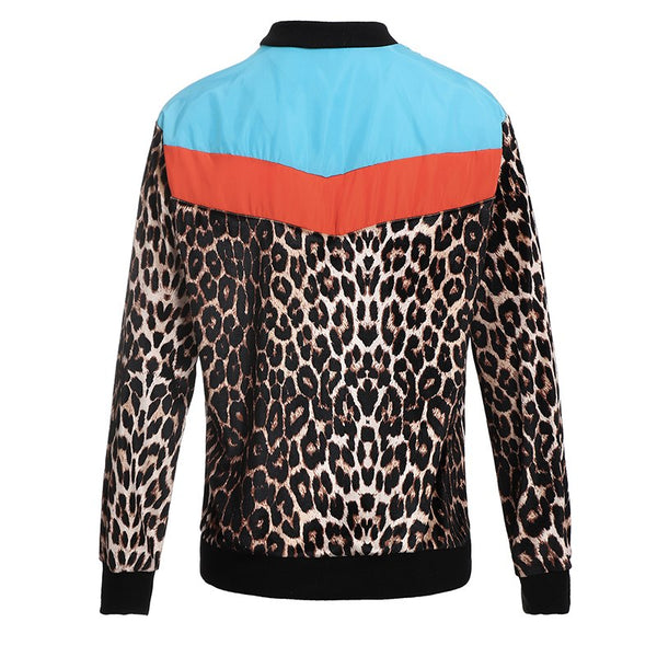 Leopard Thin Bomber Jacket